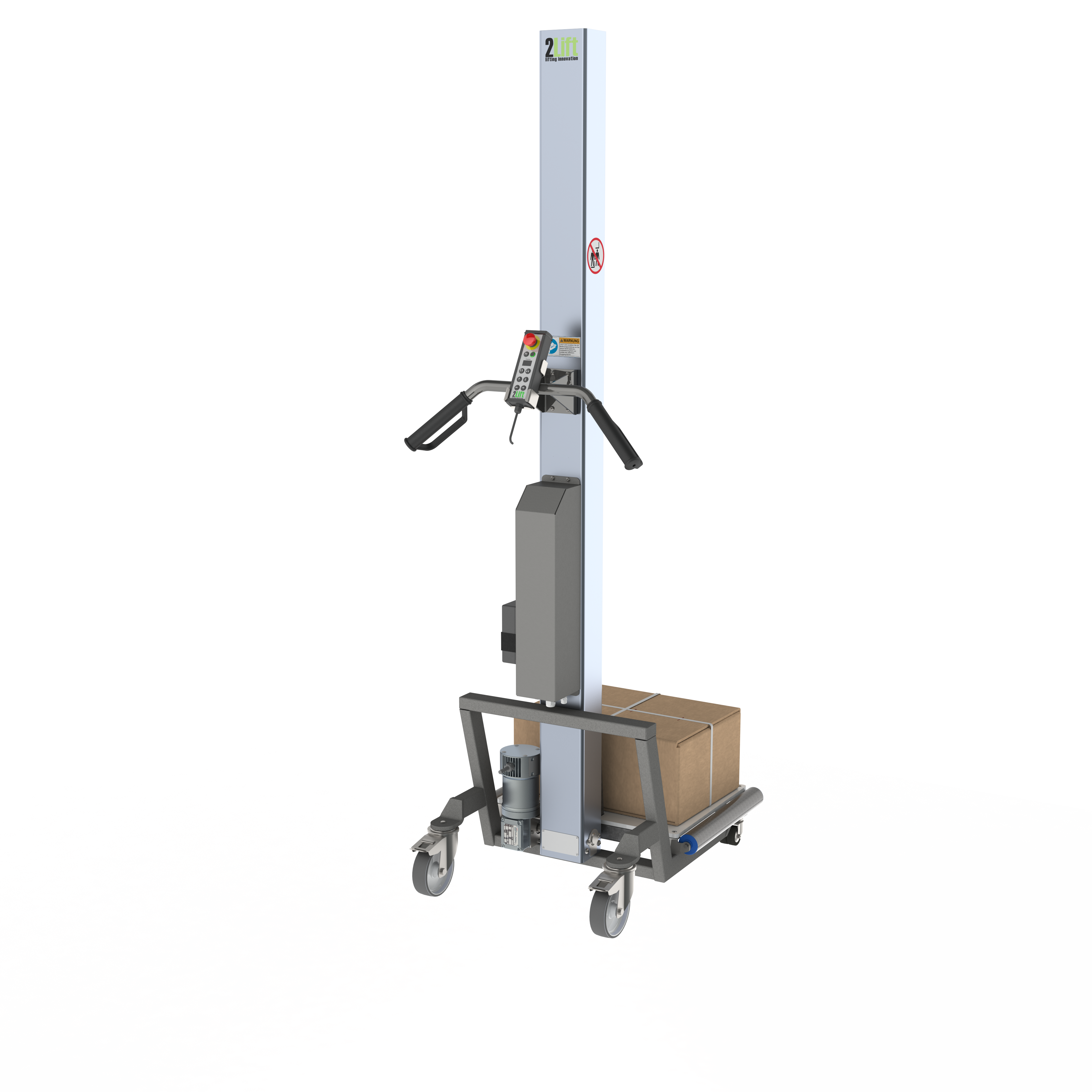 Elektrisk lift med plastikplatform med ruller (B-PPR)