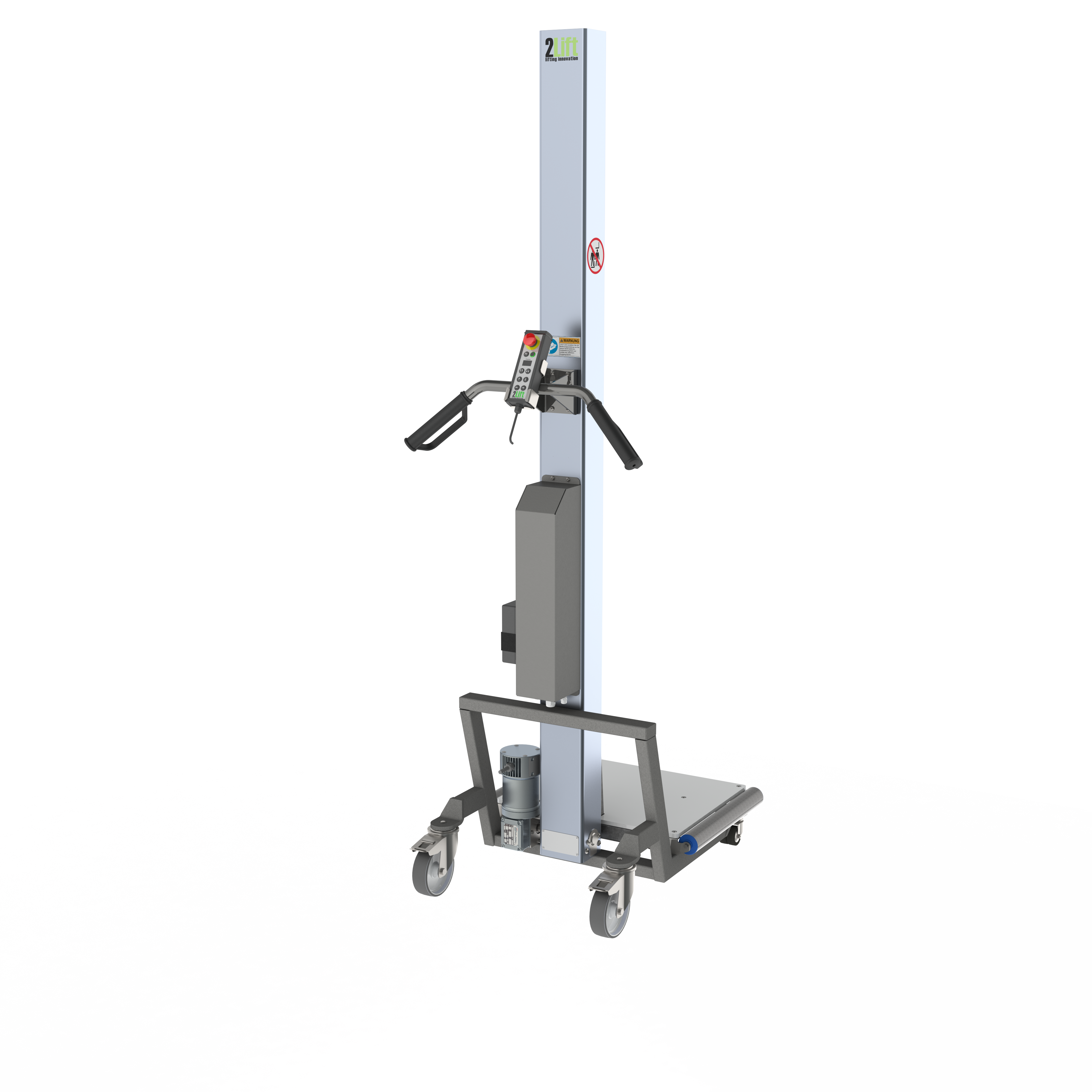 Elektrisk lift med plastikplatform med ruller (B-PPR)