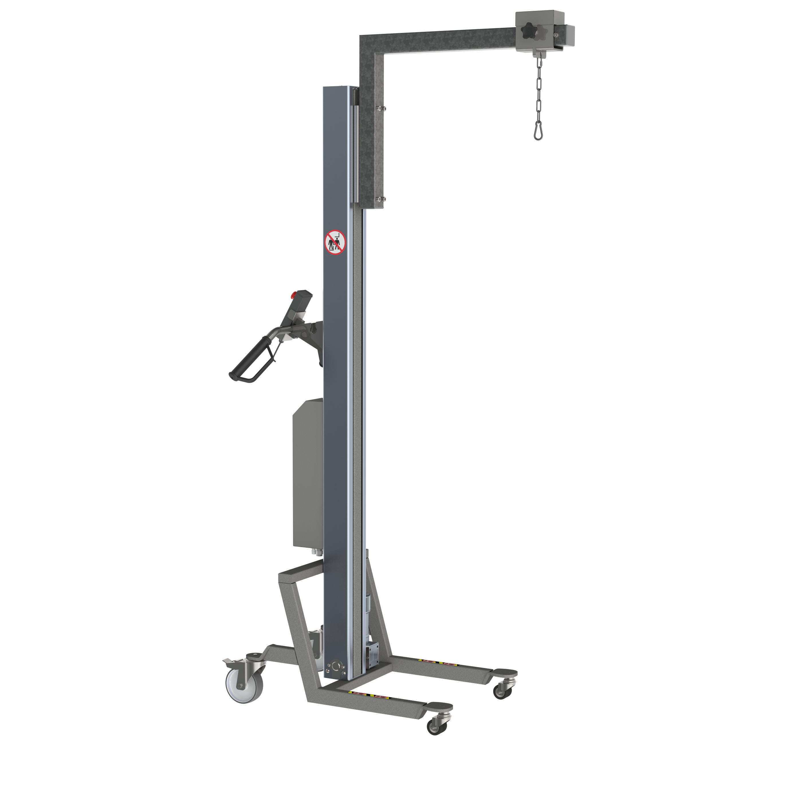 Elektrisk lift med kranarm med skinne (B-RCA)