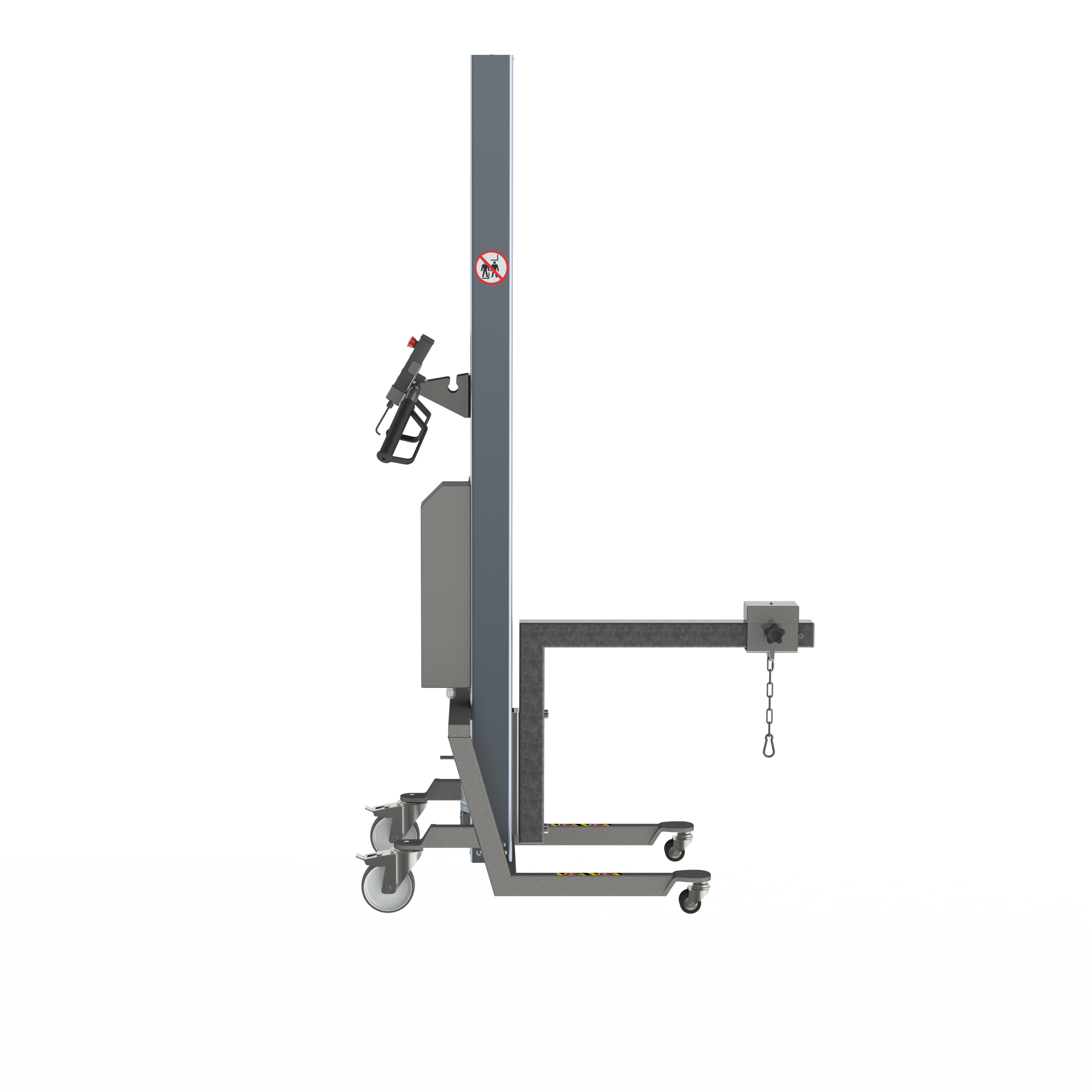 Elektrisk lift med kranarm med skinne (B-RCA)
