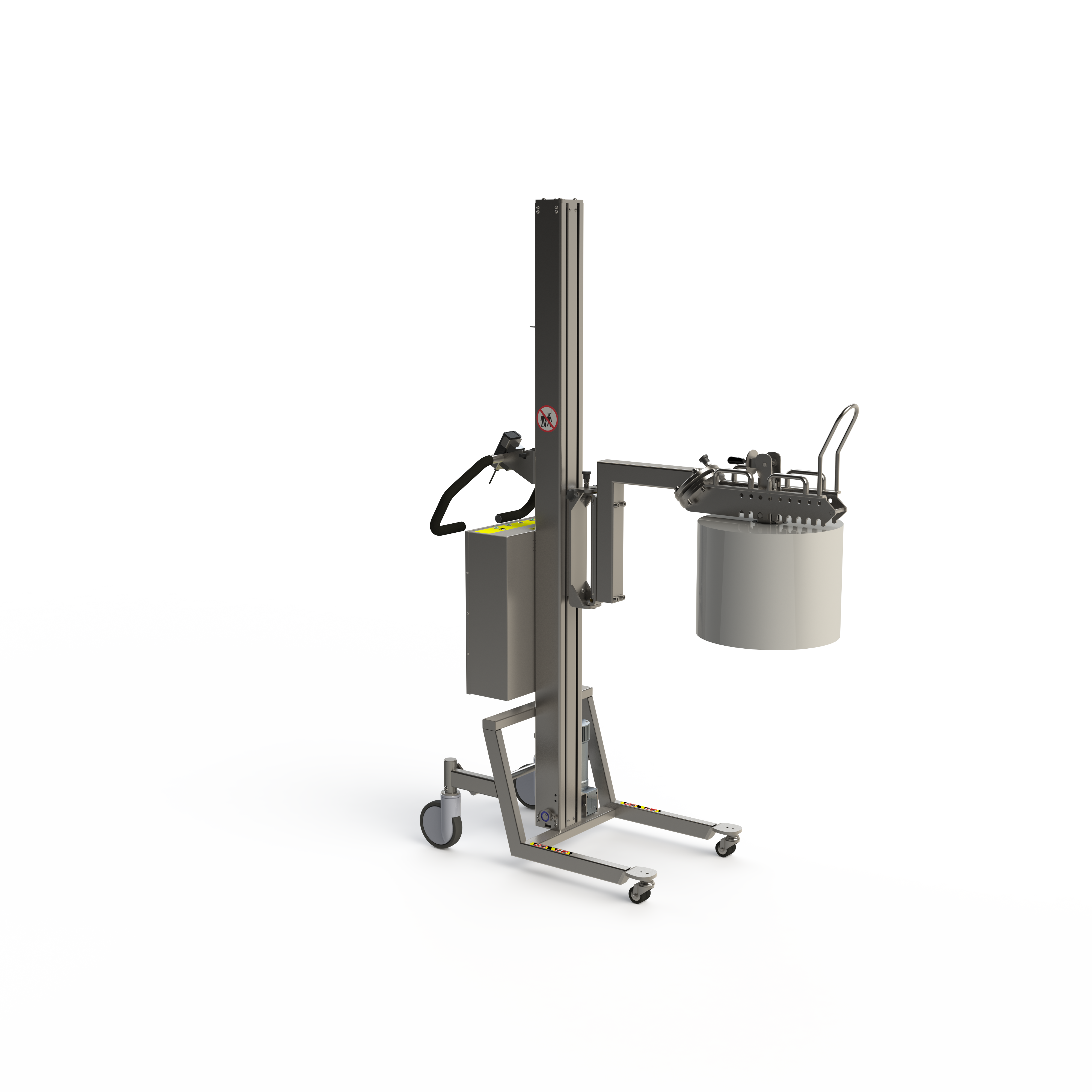 Heavy-duty elektrisk lift i rustfrit stål - 150 kg løftekapacitet (SN)