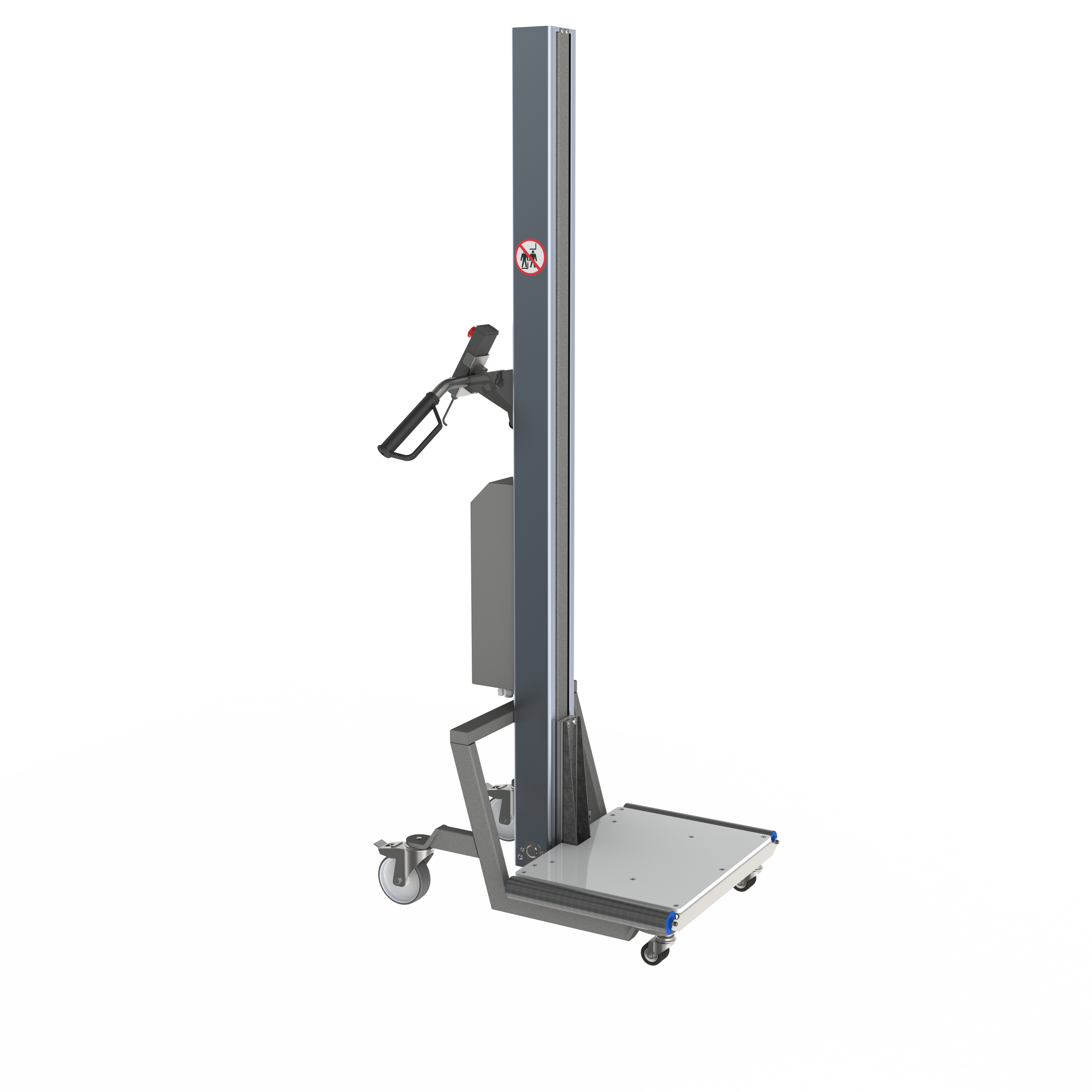 Elektrisk lift med plastikplatform med ruller (B-PPR)