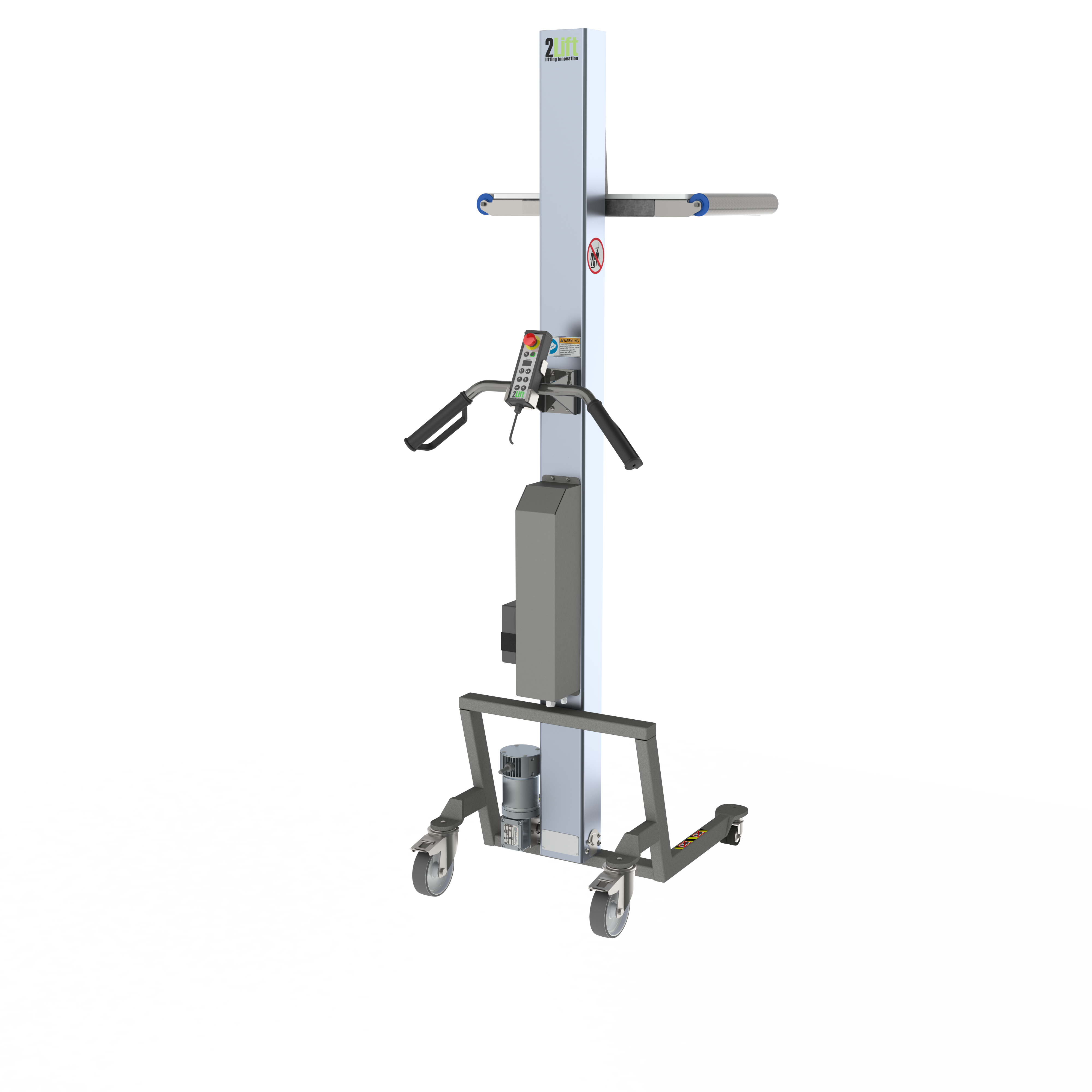 Elektrisk lift med plastikplatform med ruller (B-PPR)