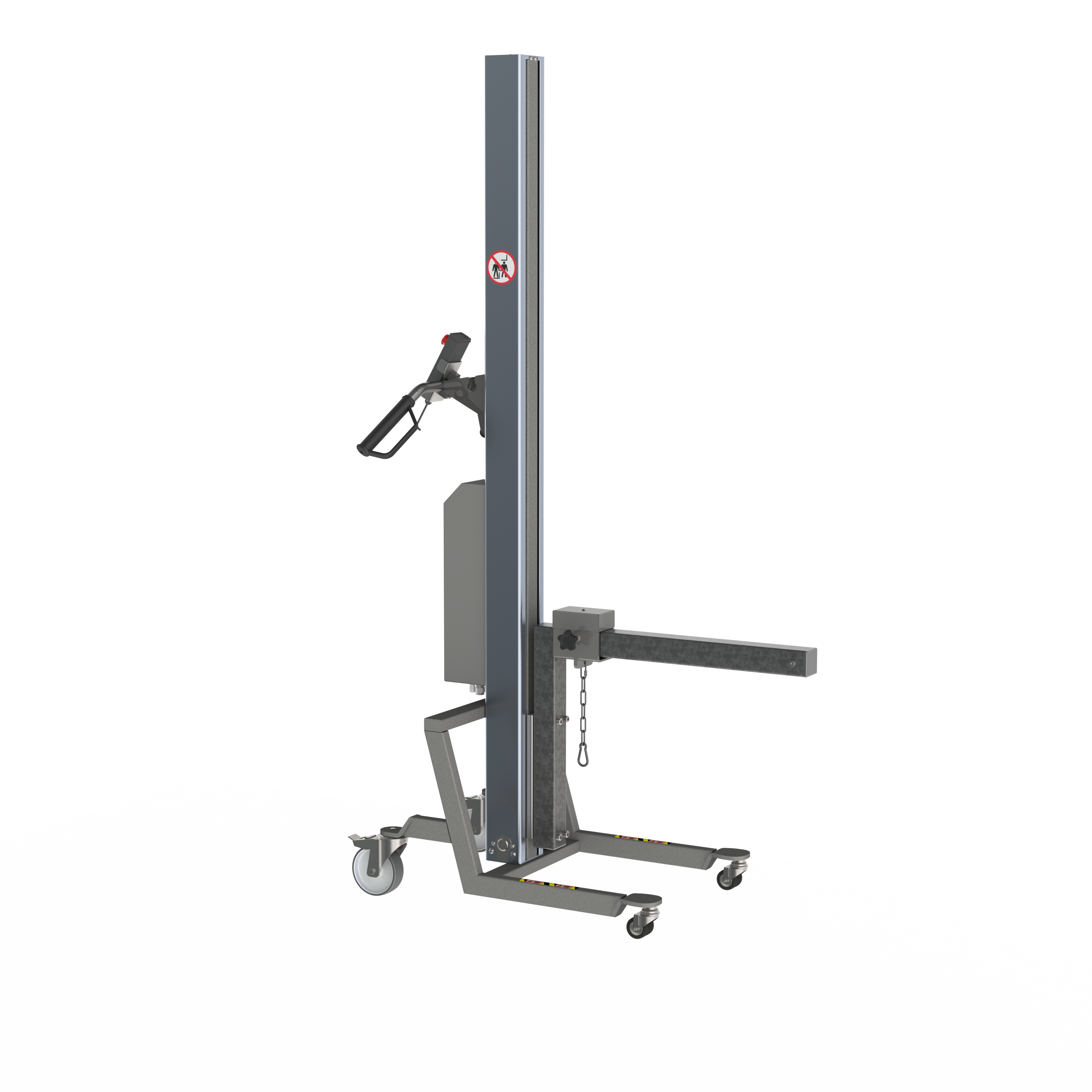 Elektrisk lift med kranarm med skinne (B-RCA)