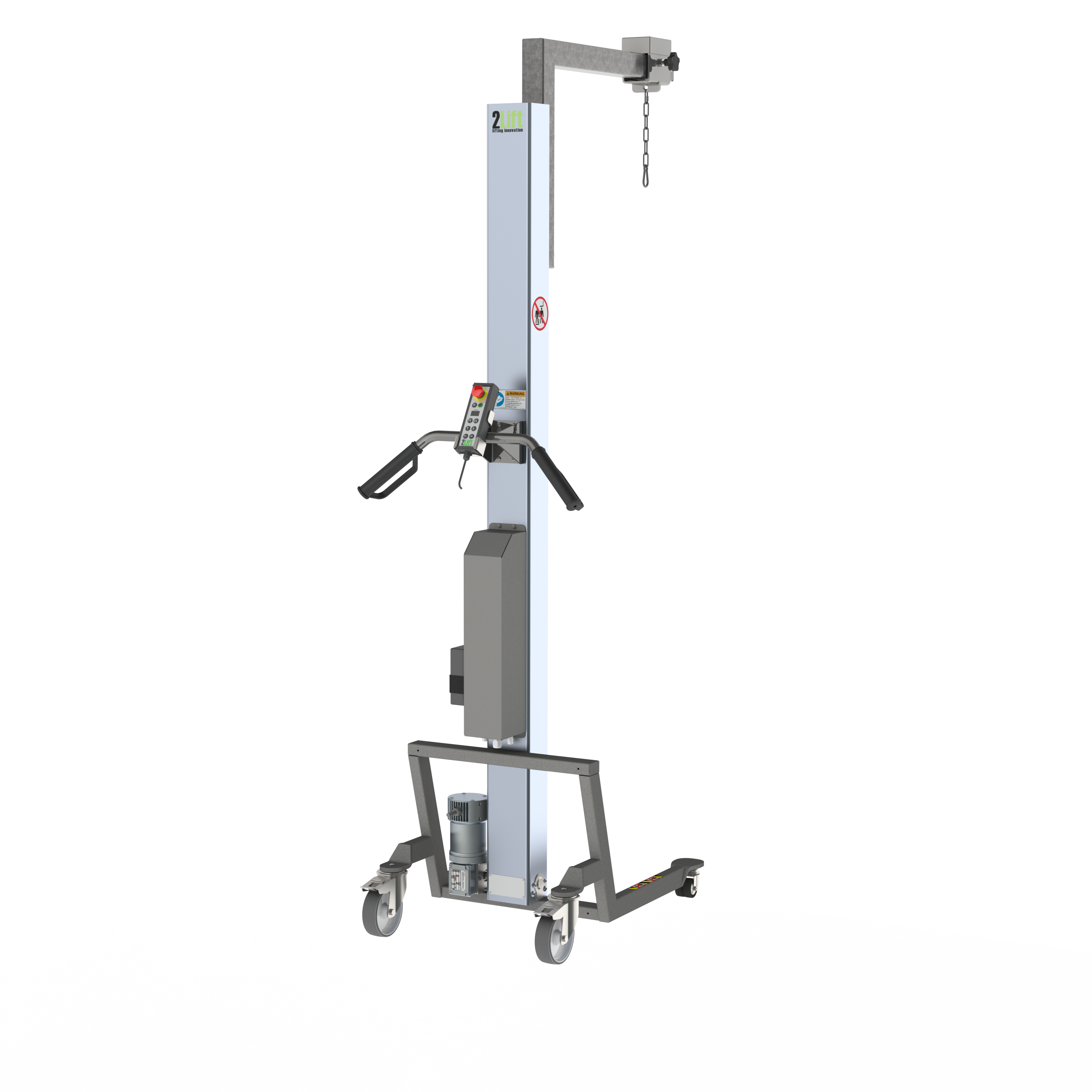 Elektrisk lift med kranarm med skinne (B-RCA)