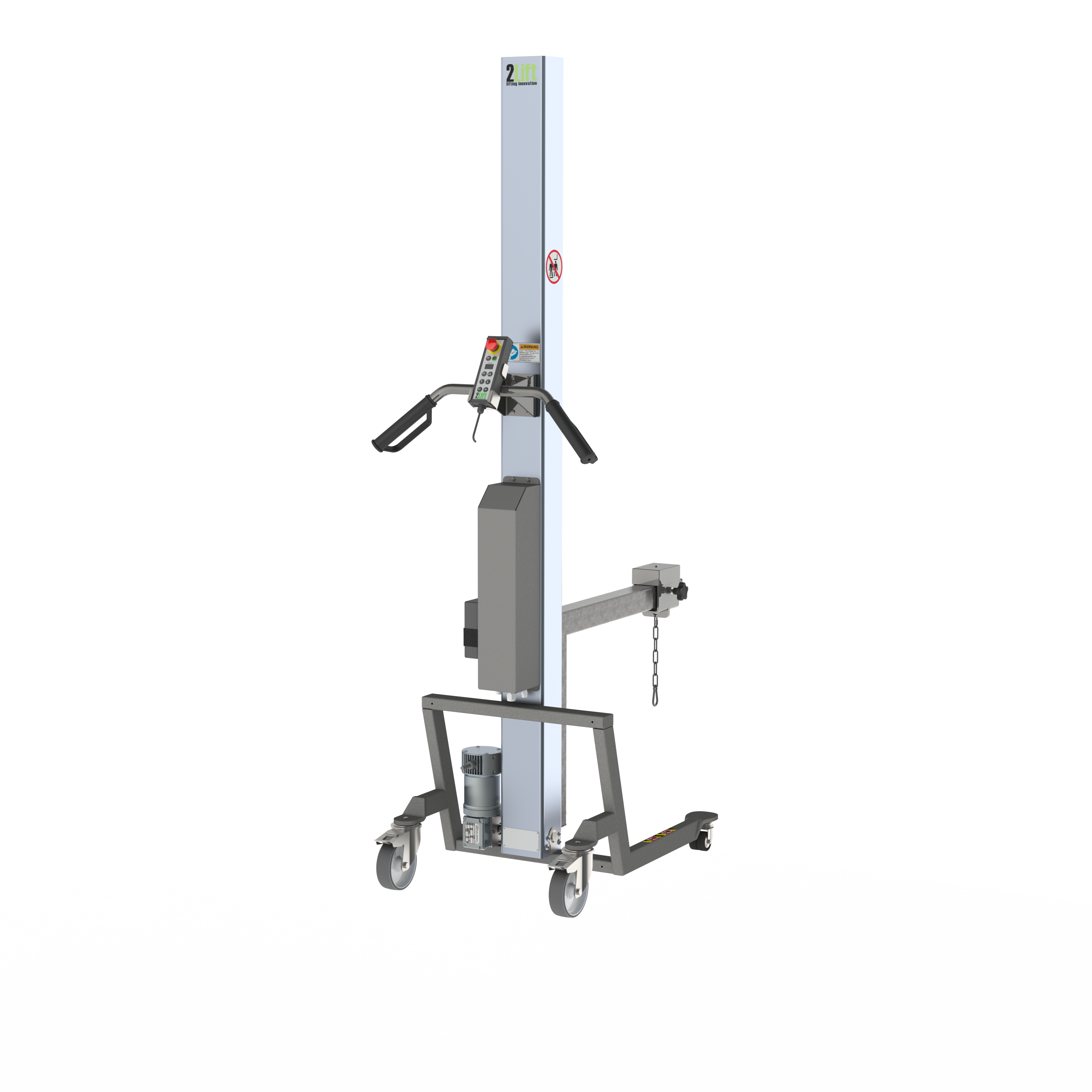Elektrisk lift med kranarm med skinne (B-RCA)
