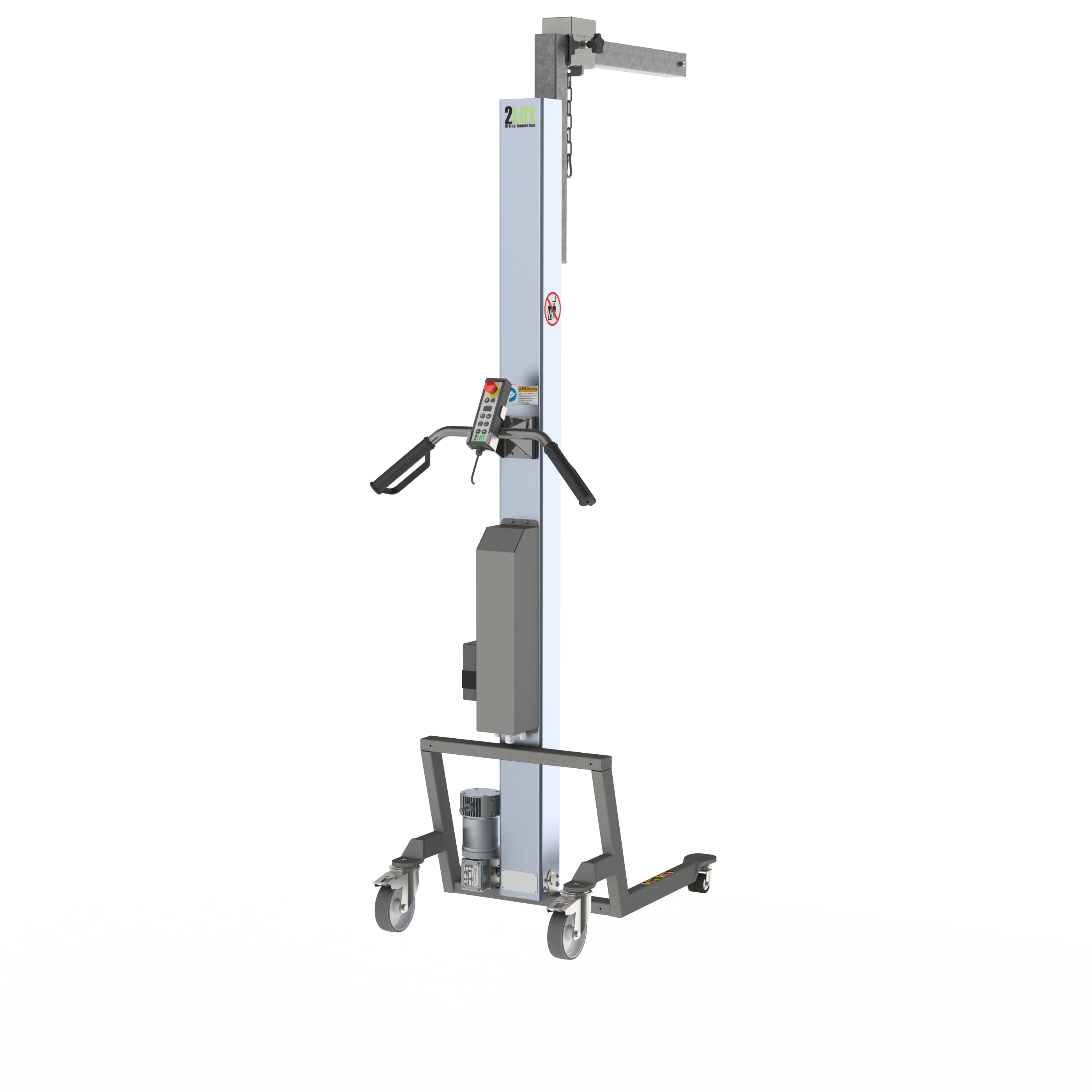 Elektrisk lift med kranarm med skinne (B-RCA)