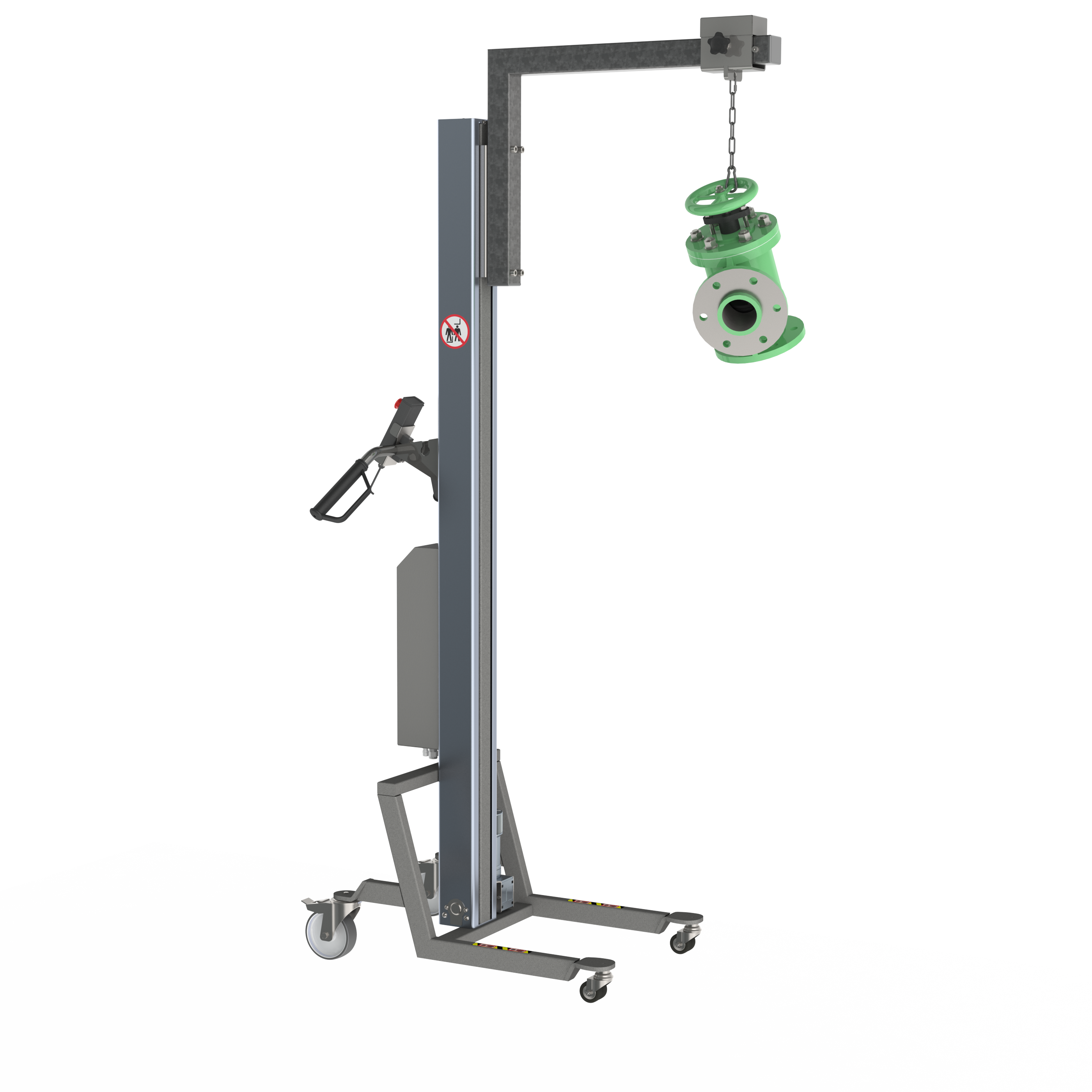 Elektrisk lift med kranarm med skinne (B-RCA)