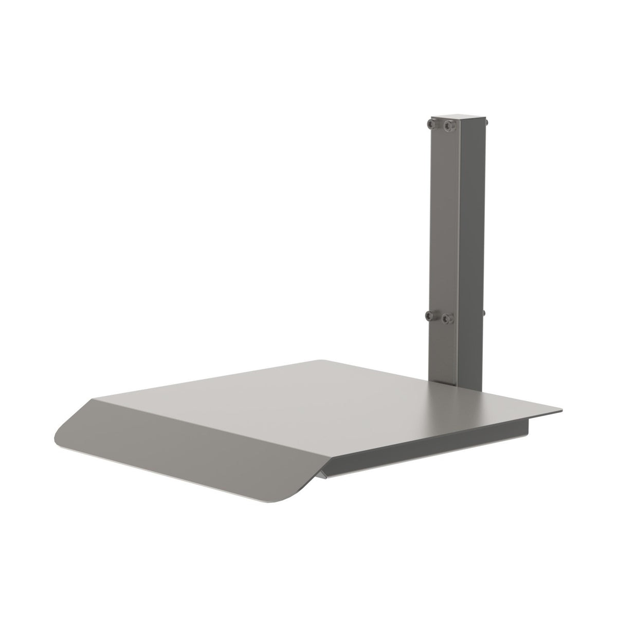 Metalplatformen (MP) er en simpelt og alsidigt mobilt løfteudstyr, som passer til alle vores miniløftere. Set forfra, billede 1.