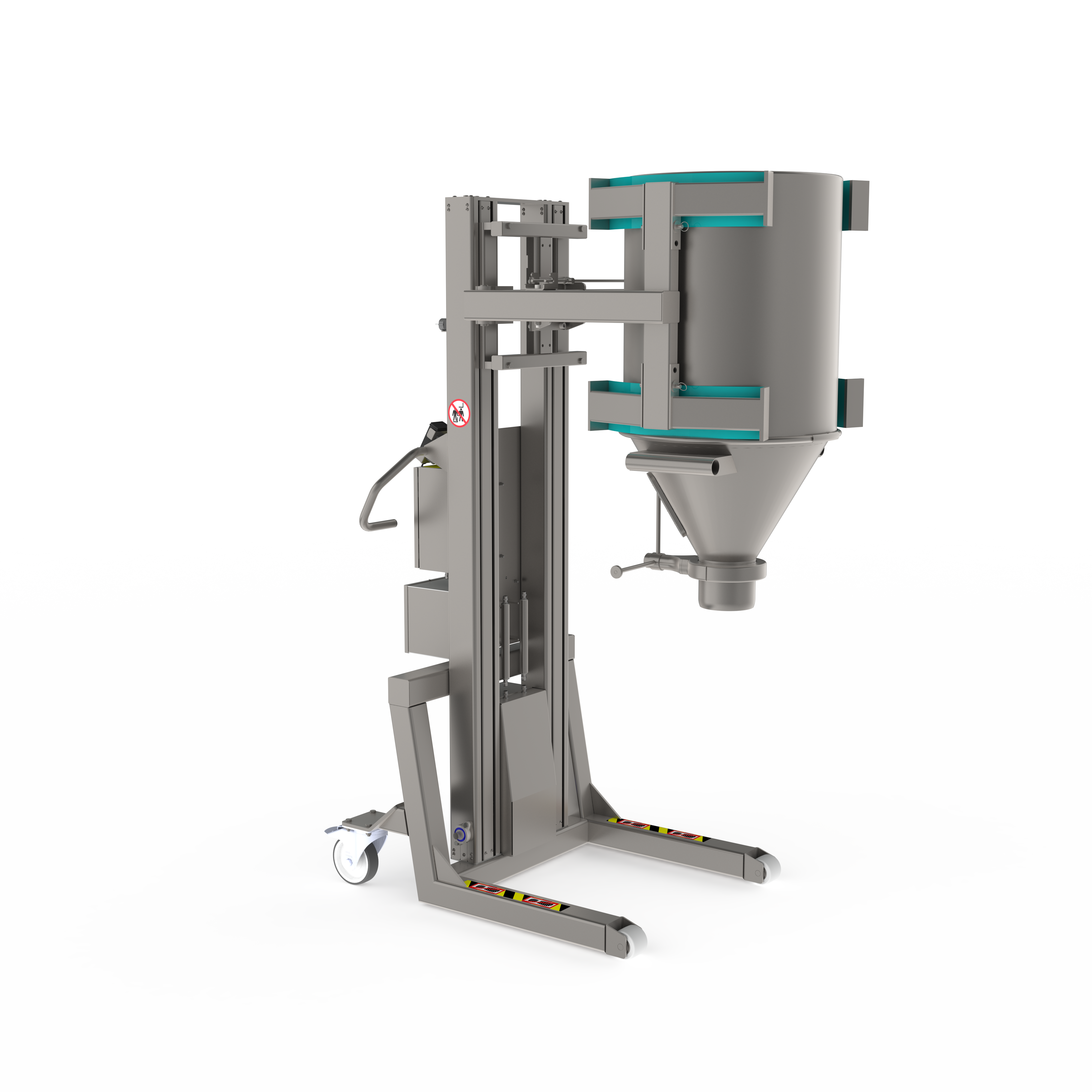 Hygiejnisk elektrisk lift i rustfrit stål (GMP) - 500 kg løftekapacitet (SF)