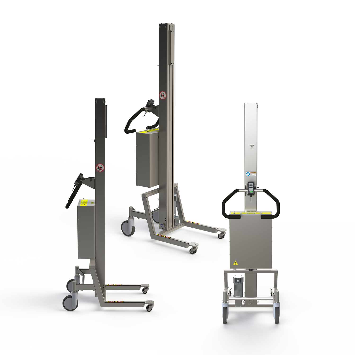 Heavy-duty elektrisk lift i rustfrit stål - 150 kg løftekapacitet (SN)