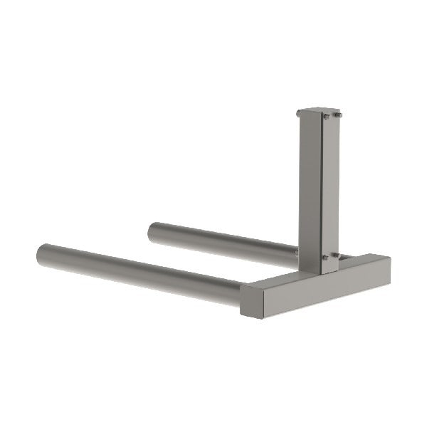 Dette spole og rulleløfter værktøj, dobbeltdornen (DM) er nemt at tilpasse og kan fås i hygiejnisk design velegnet til renrum og fødevareindustrien. Set bagfra, billede 2. 