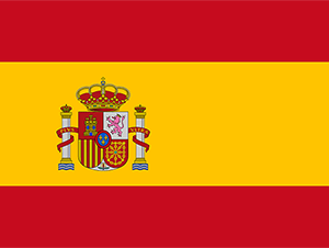 Spaniens flag.