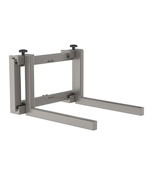 The adjustable fork (AF) is a goods lift tool for handling boxes and pallets. It can be easily mounted on our electric lifters.