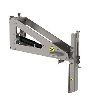 ERG (Electric Reel Gripper): A flexible reel handling tool for vertical lifters equipped with a remote control.