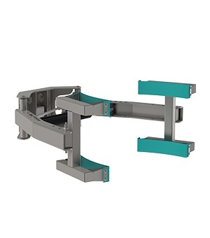 The electric clamp (EC) may hold many different typs of loads e.g. rolls or drums. These lifting clamps are modularly built so that you can easily exchange the gripper hands or combine it with a rotation device.