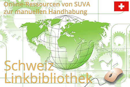 Online-Ressourcen der SUVA Schweiz zum Heben und Tragen von Lasten sowie Ressourcen zu ergonomischen Risikobewertungen.