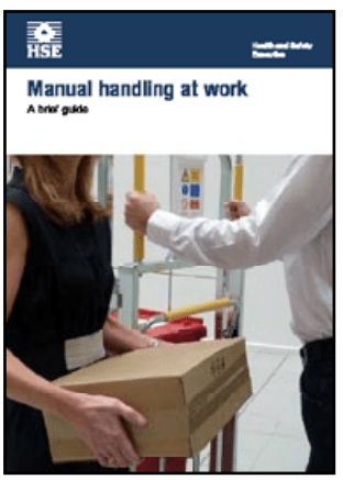 Manual handling at work. A brief guide. (Manuel håndtering på arbejdspladsen. En kort indføring).